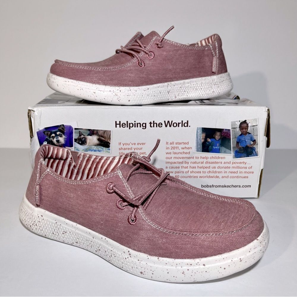 Skechers BOBS Summer Life Canvas Skipper Boat Shoes